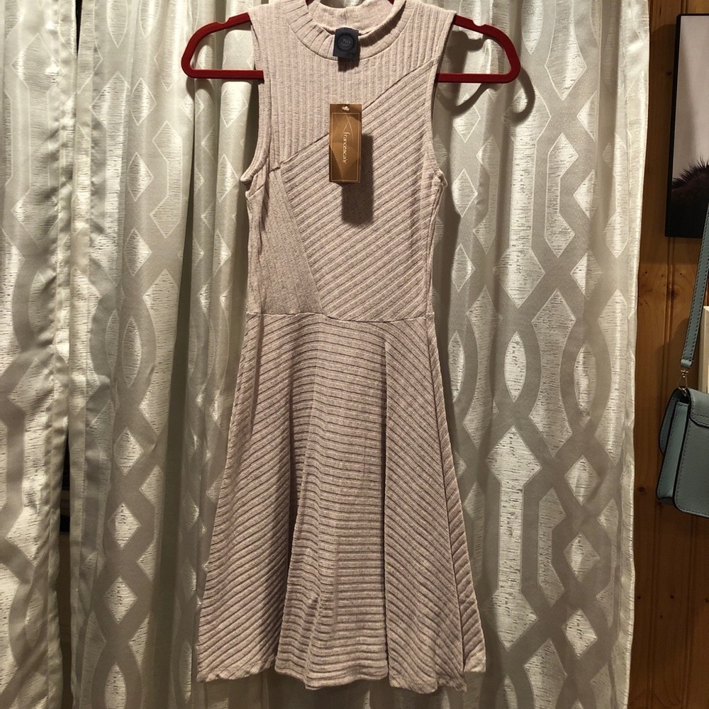 Sleeveless sweater dress